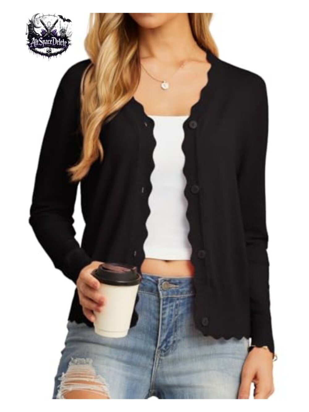 GRECERELLE Women's Lightweight Long Sleeve V-Neck Button Down Cardigan Sweater